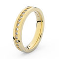 Zlatý dámský prsten DF 3897 ze žlutého zlata, s briliantem