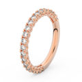 anillo de oro de las señoras DF 3902 oro rosa, diamantes