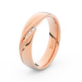 anillo de oro de las señoras DF 3044 oro rosa, diamantes