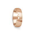 Prsten Danfil DF03 / D ružové zlato 585/1000 s bez kameňa a povrch brus