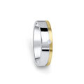 Dámský prsten DF 05/D bílé+žluté zlato 585/1000, s briliantem
