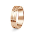 Prsten Danfil DF08 / P ružové zlato 585/1000 bez kameňa povrch brus