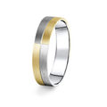 Danfil Ring DF09 / P gelb + weiß 585/1000 ohne Steinschnitt