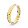 Zlatý dámský prsten DF 3025 ze žlutého zlata, s brilianty