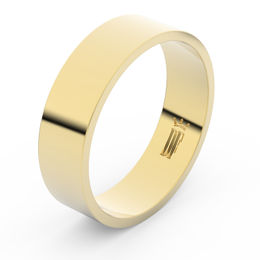 Zlatý snubný prsteň FMR 1G60 zo žltého zlata, bez kameňa