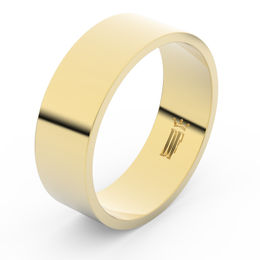 Zlatý snubný prsteň FMR 1G70 zo žltého zlata, bez kameňa
