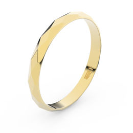 Zlatý snubní prsten FMR 8B30 ze žlutého zlata