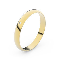 Zlatý snubní prsten FMR 4D30 ze žlutého zlata, S2