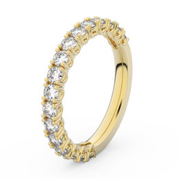 Zlatý dámsky prsteň DF 3903 zo žltého zlata, s briliantom