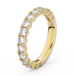 Zlatý dámsky prsteň DF 3904 zo žltého zlata, s briliantmi