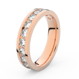 Zlatý dámský prsten DF 3895 z růžového zlata, s brilianty