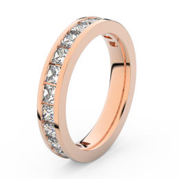 Zlatý dámský prsten DF 3908 z růžového zlata, s briliantem