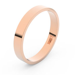 Zlatý snubní prsten FMR 1G35 z růžového zlata