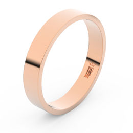 Zlatý snubní prsten FMR 1G40, z růžového zlata