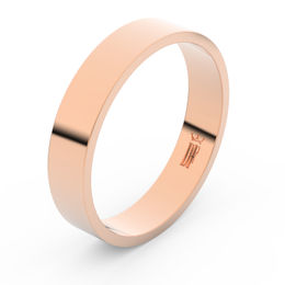 Zlatý snubní prsten FMR 1G45 z růžového zlata