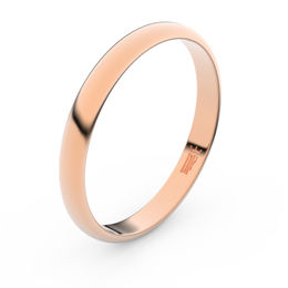 Zlatý snubní prsten FMR 2A30 z růžového zlata