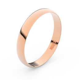 Zlatý snubní prsten FMR 4C35 z růžového zlata