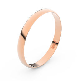 Zlatý snubní prsten FMR 4D30 z růžového zlata