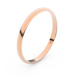 Zlatý snubní prsten FMR 4H20 z růžového zlata