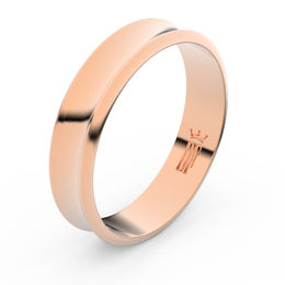 Zlatý snubní prsten FMR 5A50 z růžového zlata