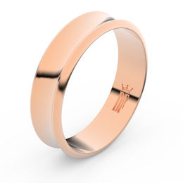 Zlatý snubní prsten FMR 5C57 z růžového zlata