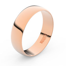 Zlatý snubní prsten FMR 9A60 z růžového zlata