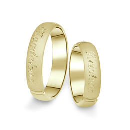 Snubní prsteny ze žlutého zlata, pár - 04