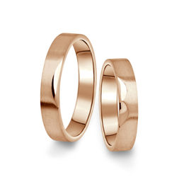 Snubní prsteny z růžového zlata, pár - 15