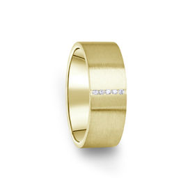 Zlatý dámsky prsteň DF 17 / D zo žltého zlata, s briliantom