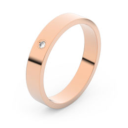 Zlatý snubní prsten FMR 1G35 z růžového zlata, S1