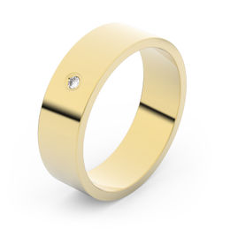 Zlatý snubní prsten FMR 1G55 ze žlutého zlata, S1