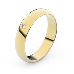 Zlatý snubní prsten FMR 2C40 ze žlutého zlata, S1