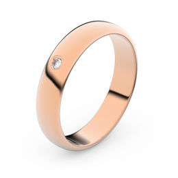 Zlatý snubní prsten FMR 2C40 z růžového zlata, S1