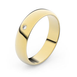 Zlatý snubní prsten FMR 2D45 ze žlutého zlata, S1