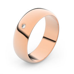 Zlatý snubní prsten FMR 3A60 z růžového zlata, S1