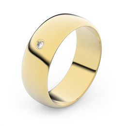 Zlatý snubný prsteň FMR 3B65 zo žltého zlata, S1