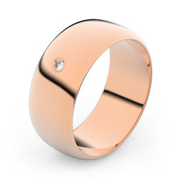 Zlatý snubní prsten FMR 3C75 z růžového zlata, S1