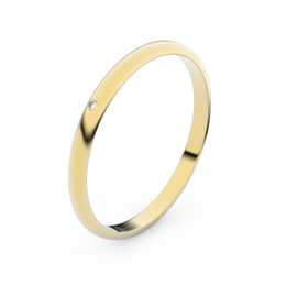 Zlatý snubní prsten FMR 4I17 ze žlutého zlata, S2