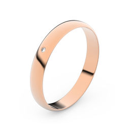 Zlatý snubní prsten FMR 4E30 z růžového zlata, S2
