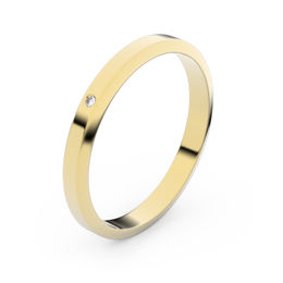 Zlatý snubný prsteň FMR 4A25 zo žltého zlata, S2