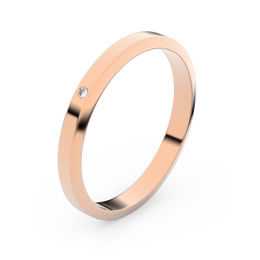 Zlatý snubní prsten FMR 4A25 z růžového zlata, S2