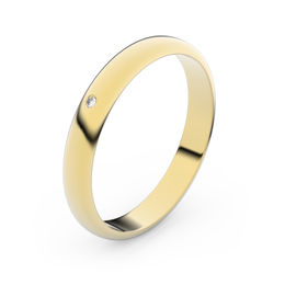 Zlatý snubný prsteň FMR 4F30 zo žltého zlata, S2