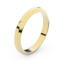 Zlatý snubný prsteň FMR 6A30 zo žltého zlata, S2