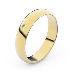 Zlatý snubný prsteň FMR 2C40 zo žltého zlata, S2
