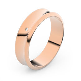 Zlatý snubní prsten FMR 5A50 z růžového zlata, S2
