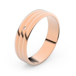Ring Filip Horak rot (rosa) Gold 585/1000 ohne Stein Oberflächenglanz