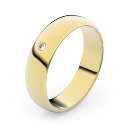 Zlatý snubní prsten FMR 2E50 ze žlutého zlata, S2