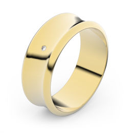 Zlatý snubný prsteň FMR 5B70 zo žltého zlata, S2
