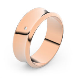 Zlatý snubný prsteň FMR 5B70 z ružového zlata, S2