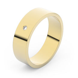 Zlatý snubní prsten FMR 1G55 ze žlutého zlata, S2